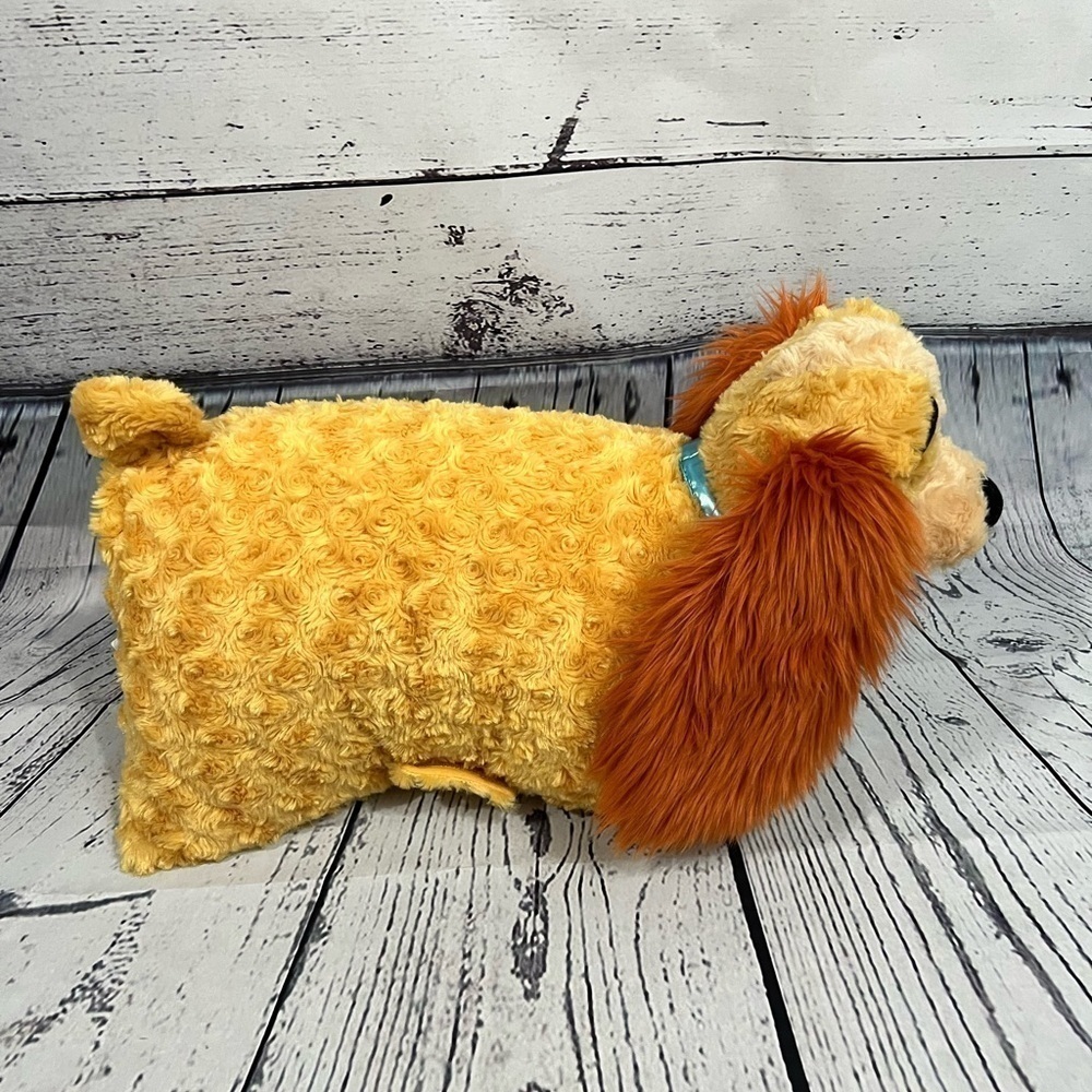 Lady and the Tramp pillow pet Disney Parks & NWT 9” plush Tramp stuffed animal - Picture 5 of 14